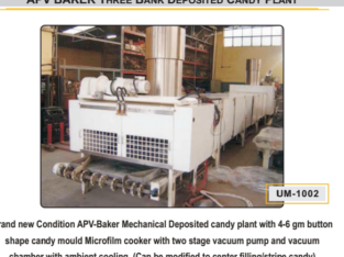 APV Baker Mechanical Deposited  Candy Plant