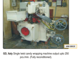 Single Twist Candy Wrapping Machine