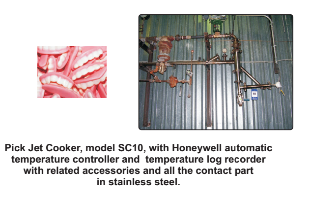 Jelly Pick Jet Cooking System&Cantrol Panel