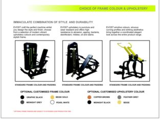 Choice of frame colour and upholstery