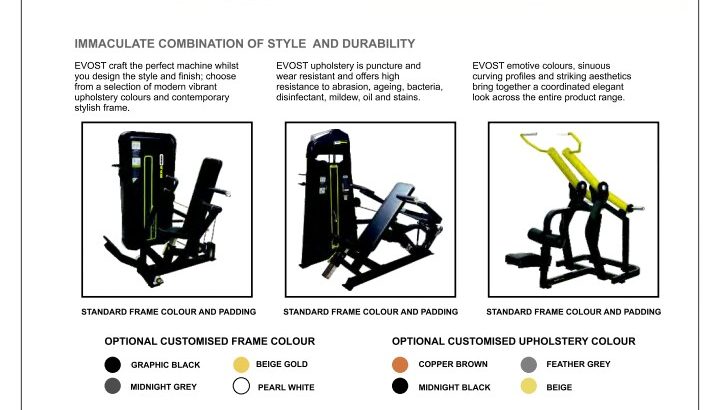 Choice of frame colour and upholstery