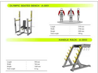 Olympic Seated Bench and Handle Rack