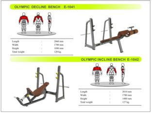 Olympic Decline Bench and Olympic Incline Bench