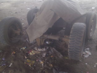 Scrap Material Body of military car