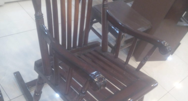 Wooden straight and designed chair