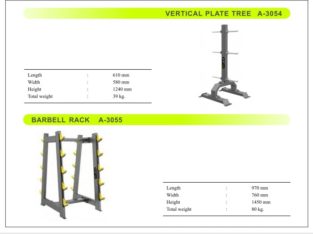 Vertical plate Tree and Barbel Rack