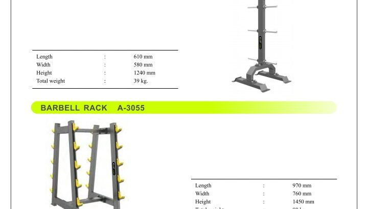 Vertical plate Tree and Barbel Rack