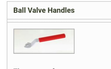 Ball Valve Handle