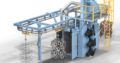 SWING HANGER SHOTBLASTING MACHINE